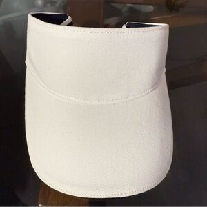 Tory Burch White Visor Hat